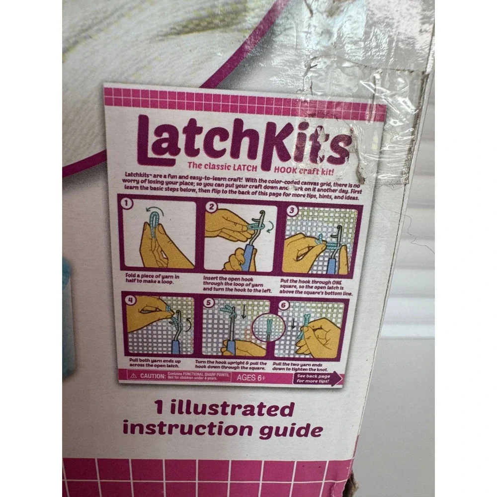 LatchKits Unicorn Mini Rug Latch‎ Hook Craft Kit New Complete Ages 6 Plus
